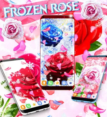 Winter rose live wallpaper android App screenshot 1